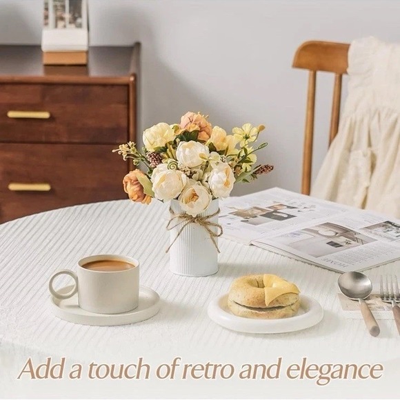 8 Farmhouse Vase Galvanized Metal 4.33 in Decor Vintage Flower Vase WEDDING NEW! - Picture 10 of 12